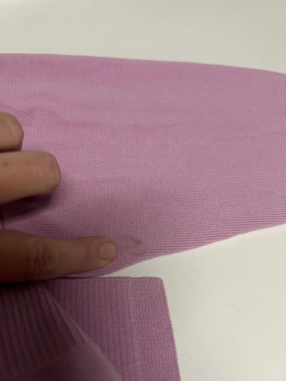 Lavendar V-Neck Button Front Women's Cardigan - Picture 4 of 4